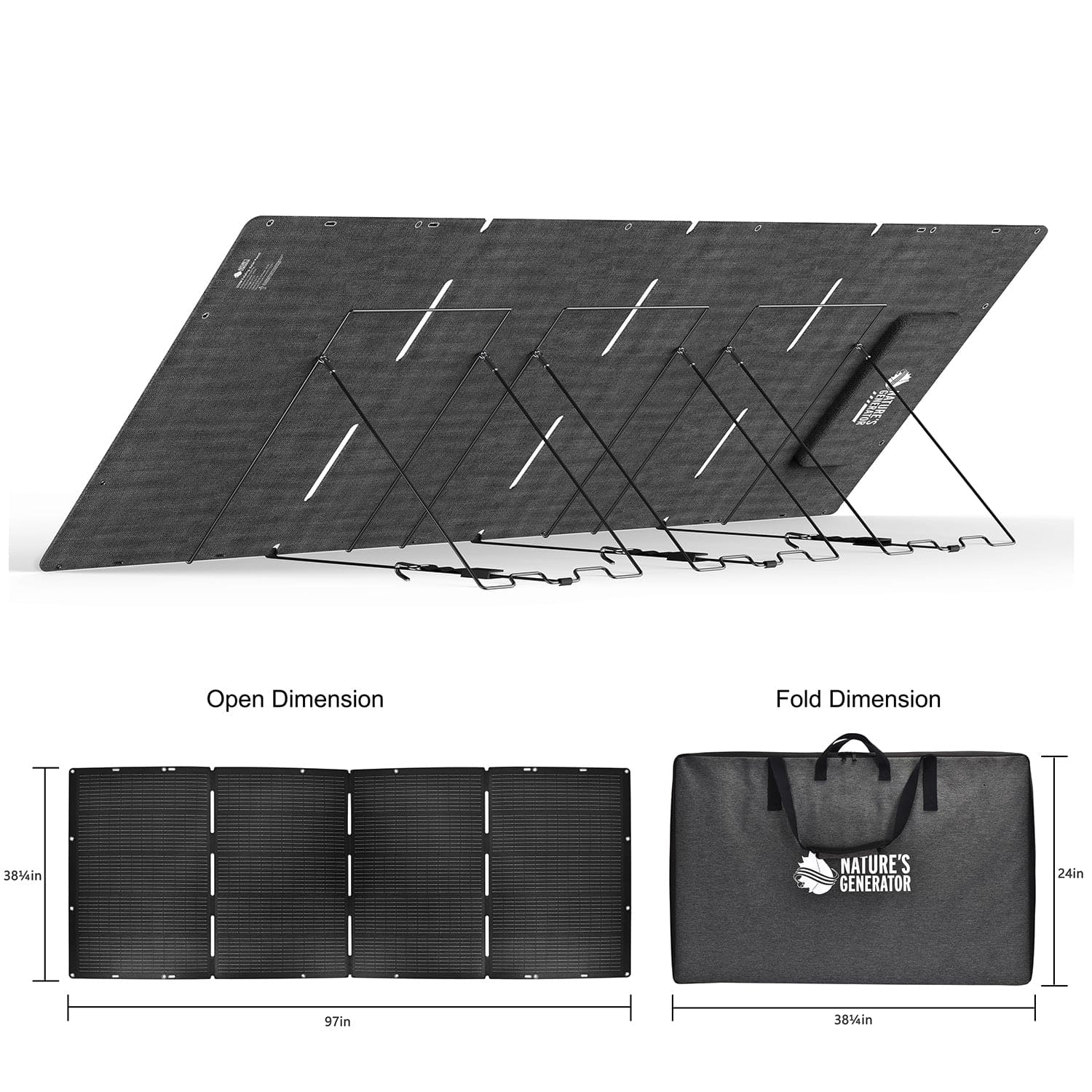 Nature's Generator Lithium 6000 with Solar Panel