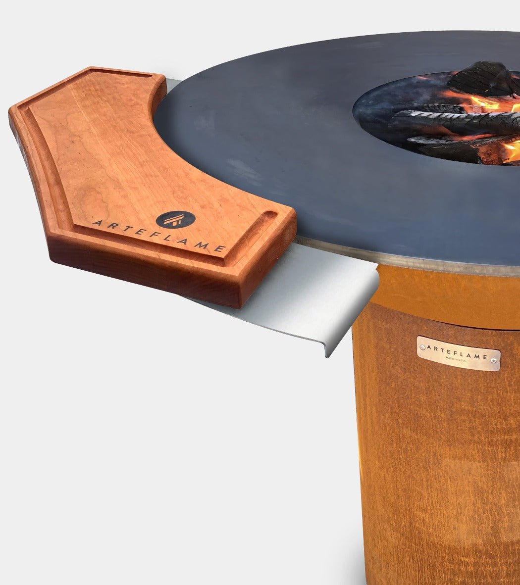 Arteflame Classic 40″ — Storage Base Flat-Top Grill & Fire Bowl (CORTEN Steel)