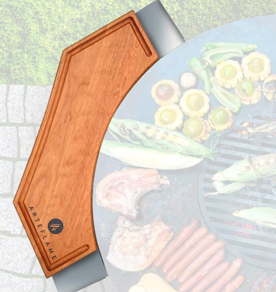 Custom Cherry Wood Cutting Block for 30" & 40" Arteflame Grills - Elegant and Durable