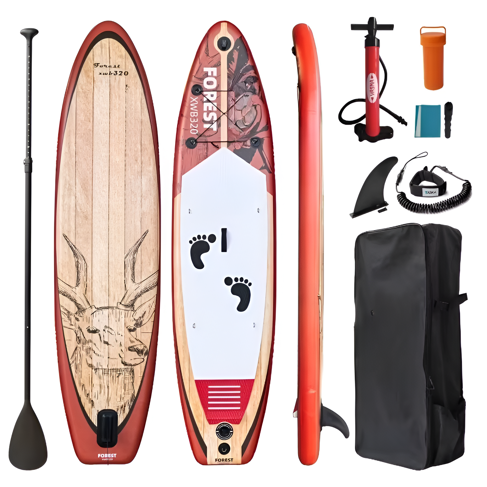 SUP Paddle Surfboard Portable Inflatable Water Sports Surf Board PVC Material Inflatable Paddle Board