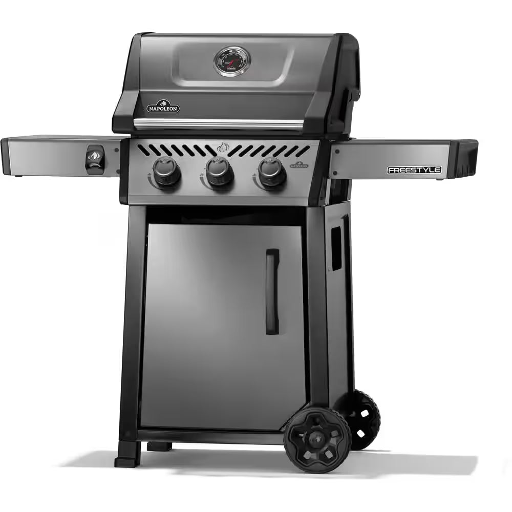 Freestyle 365 3-Burner Propane Gas Grill in Graphite Grey