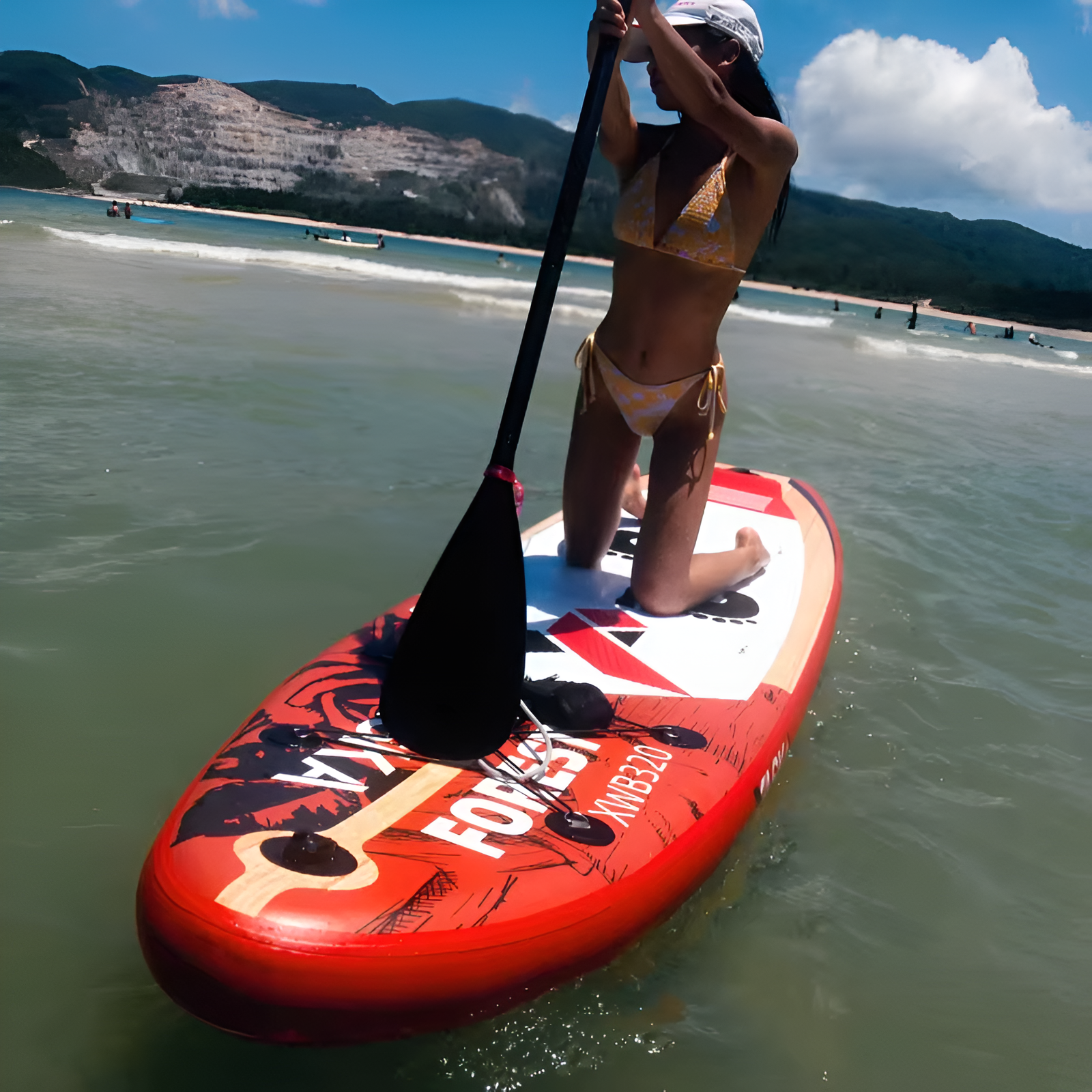 SUP Paddle Surfboard Portable Inflatable Water Sports Surf Board PVC Material Inflatable Paddle Board