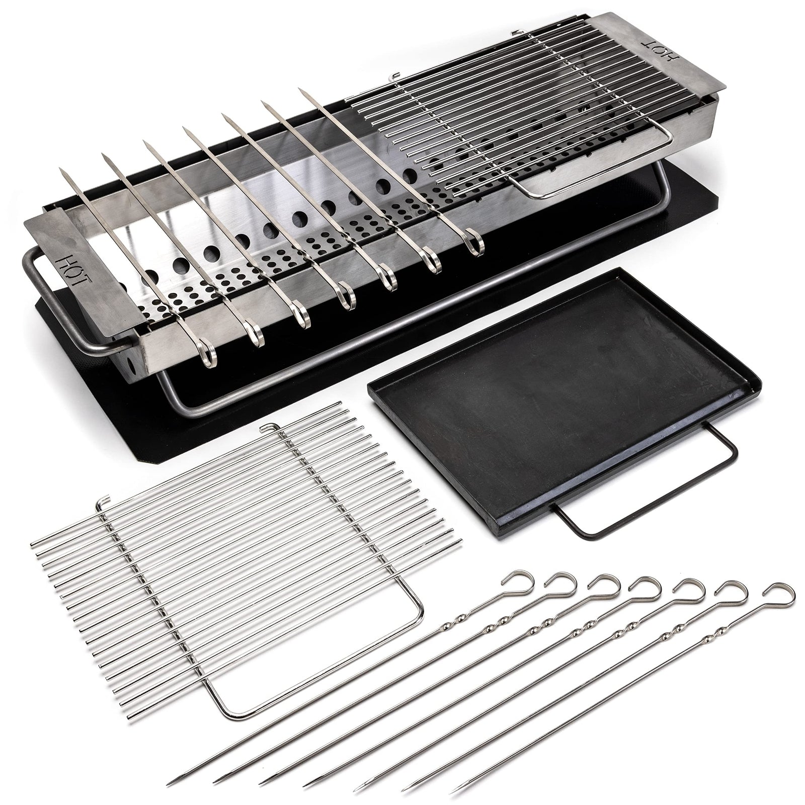 Hibachi Grill Outdoor - Yakitori Grill - Japanese Grill Tabletop Charcoal Gri...