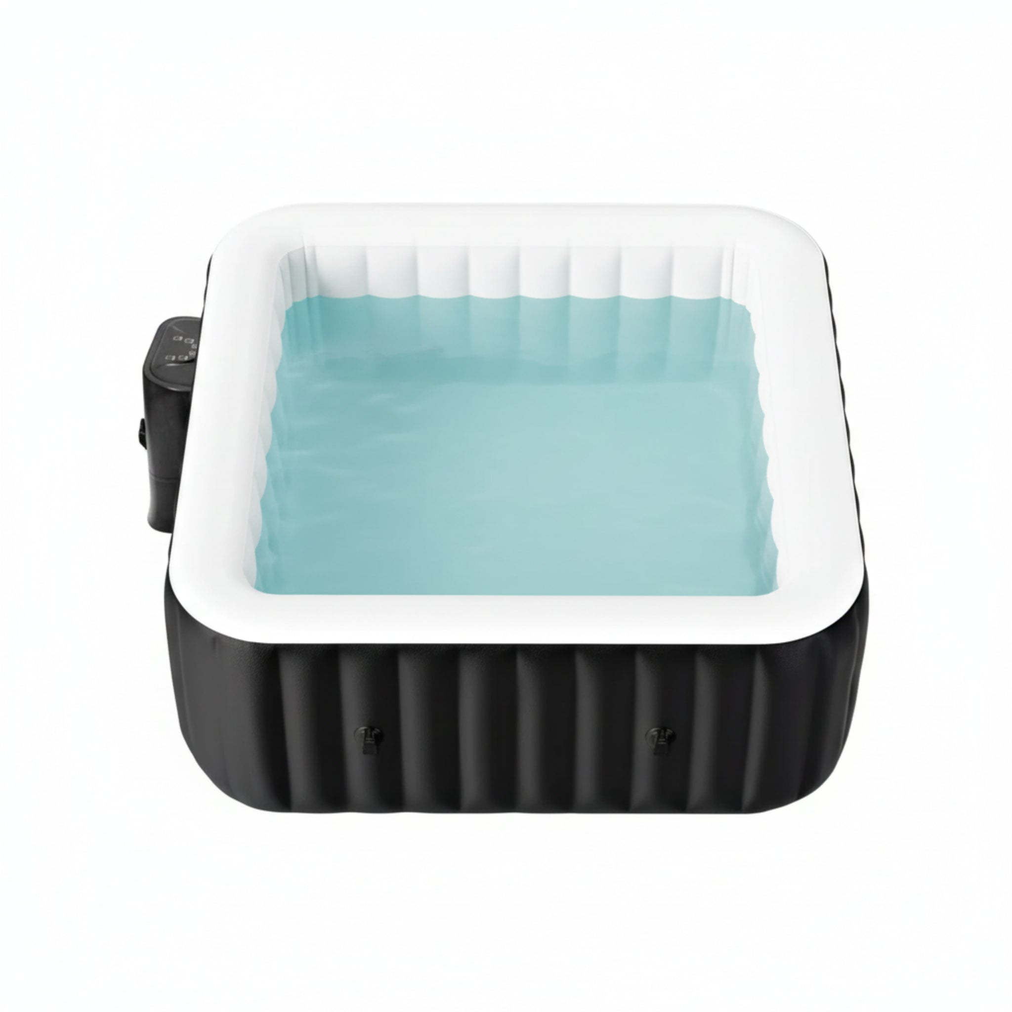 CQYG Hot Tub, Portable Inflatable Hot Tub, 2-6 Person Outdoor Spa with Bubble Jets and Heater Pump, Filter